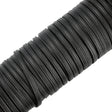 Ohio Travel Bag Strapping 1/4" Black, Flat Leather Stripping, Leather, #CALF-1-4FLT-BLK CALF-1-4FLT-BLK