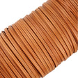 Ohio Travel Bag Strapping 1/4" Brown, Tubular Strapping, Leather, #CALF-1-4-MEDBRO CALF-1-4-MEDBRO