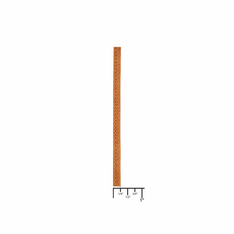 Ohio Travel Bag Strapping 1/4" Brown, Tubular Strapping, Leather, #CALF-1-4-MEDBRO CALF-1-4-MEDBRO