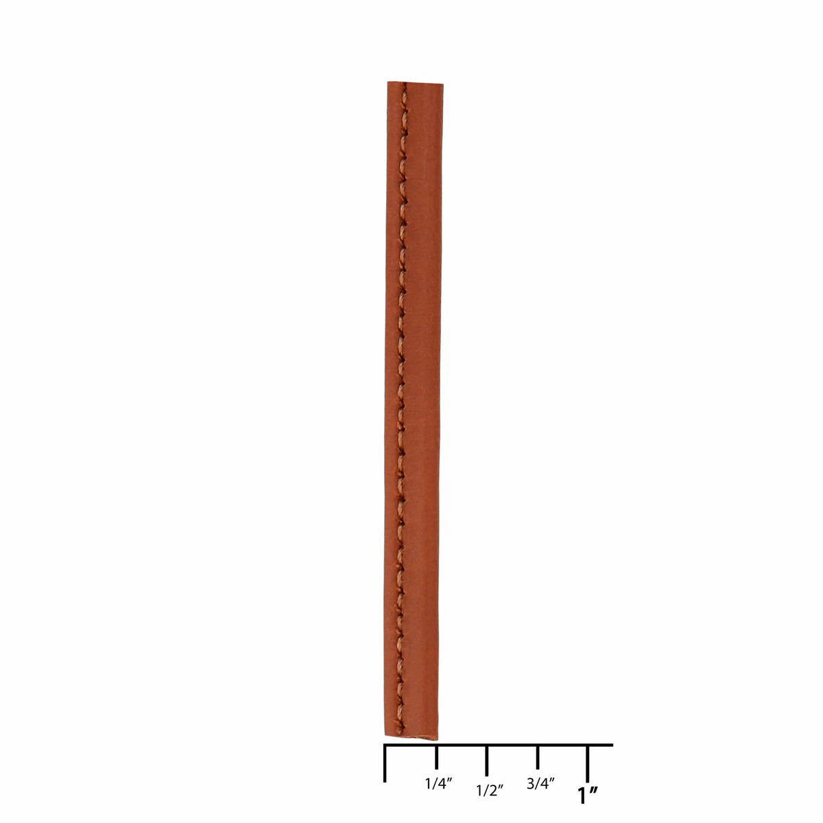 Ohio Travel Bag Strapping 1/4" Tan, Tubular Strapping, Leather, #CALF-1-4-GTAN CALF-1-4-GTAN
