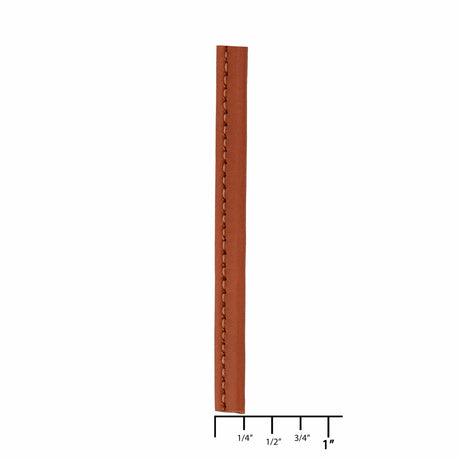 Ohio Travel Bag Strapping 1/4" Tan, Tubular Strapping, Leather, #CALF-1-4-GTAN CALF-1-4-GTAN