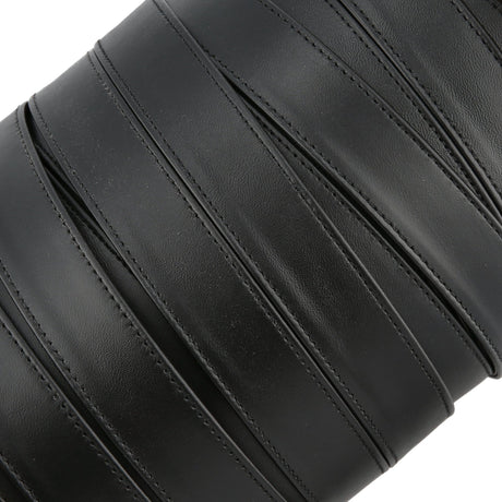 Ohio Travel Bag Strapping 1" Black, Leather Strapping, Leather, #CALF-1-BLK CALF-1-BLK