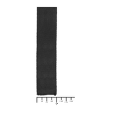 Ohio Travel Bag Strapping 1", Black, Seat Belt Webbing, Polyester, #PW-500-1 PW-500-1