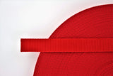 Ohio Travel Bag Strapping 1" Red, Web Strap, Nylon, #NYL-1-RED HALTER NYL-1-RED HALTER