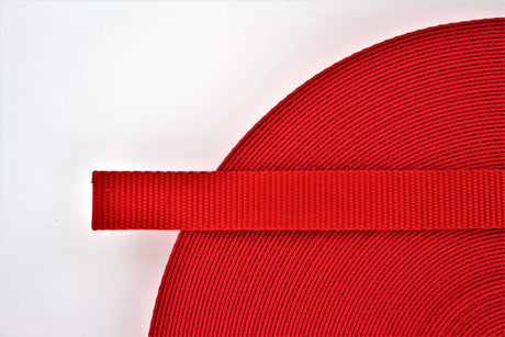 Ohio Travel Bag Strapping 1" Red, Web Strap, Nylon, #NYL-1-RED HALTER NYL-1-RED HALTER