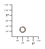 Ohio Travel Bag Strapping 3/16" Gunmetal, Split Round Jump Ring, #P-3242-GUNM P-3242-GUNM