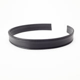 Ohio Travel Bag Strapping 3/4" Black, Flat Leather Strapping, Leather, #CALF-3-4-BLK CALF-3-4-BLK