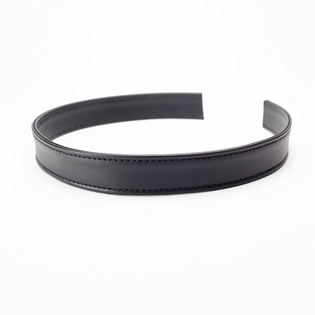 Ohio Travel Bag Strapping 3/4" Black, Flat Leather Strapping, Leather, #CALF-3-4-BLK CALF-3-4-BLK
