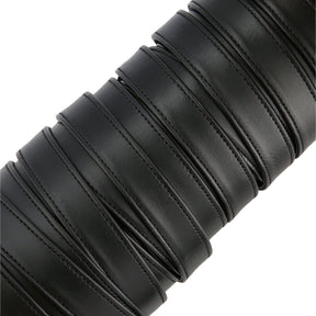 Ohio Travel Bag Strapping 3/4" Black, Flat Leather Strapping, Leather, #CALF-3-4-BLK CALF-3-4-BLK