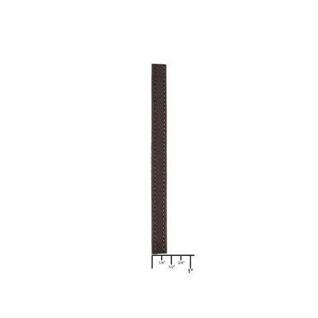 Ohio Travel Bag Strapping 3/8" Dark Brown, Flat Leather Strapping, #CALF-3-8-DKBRO CALF-3-8-DKBRO
