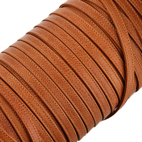 Ohio Travel Bag Strapping 3/8" Medium Brown, Flat Leather Strapping, #CALF-3-8-MEDBRO CALF-3-8-MEDBRO