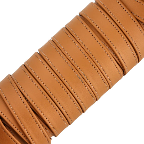 Ohio Travel Bag Strapping 5/8" Light Brown, Leather Strapping, Leather, #CALF-5-8-LTBRO CALF-5-8-LTBRO