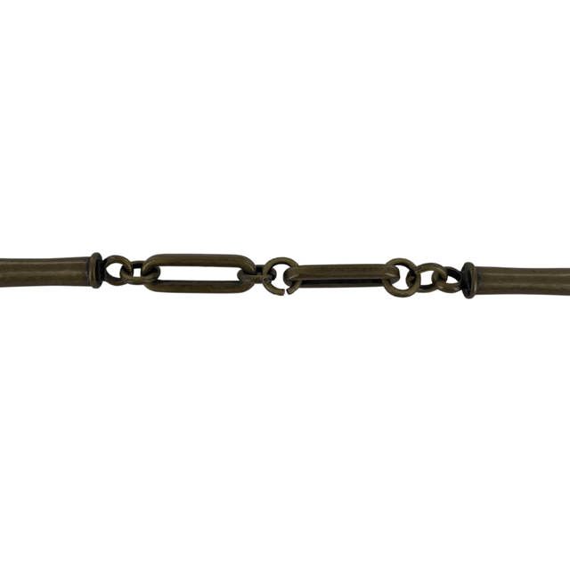 Ohio Travel Bag Strapping 6/16" Antique Brass, Chain Handle, Zinc Alloy, #P-3035-ANTB P-3035-ANTB