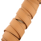 Ohio Travel Bag Strapping 7/8" Light Brown, Leather Strapping, Leather, #CALF-7-8-LTBRO CALF-7-8-LTBRO