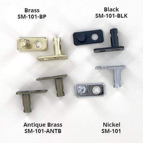 Ohio Travel Bag Strapping 7/8" Nickel, Lock Post, Zinc Alloy, #SM-101 SM-101