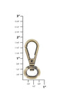 Ohio Travel Bag Swivel Snaps 1/2" Antique Brass, Lever Swivel Snap Hook, Zinc Alloy, #P-2887-ANTB P-2887-ANTB