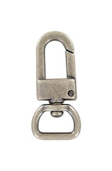 Ohio Travel Bag Swivel Snaps 1/2" Antique Silver, Lever Swivel Snap Hook, Zinc Alloy, #P-2765-ANTS P-2765-ANTS