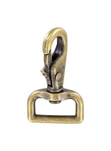 Ohio Travel Bag Swivel Snaps 1" Antique Brass, Lever Swivel Snap Hook, Zinc Alloy - PK4, #P-2070-ANTB P-2070-ANTB