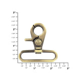 Ohio Travel Bag Swivel Snaps 2" Antique Brass, Trigger Swivel Snap Hook, Zinc Alloy, #P-3140-ANTB P-3140-ANTB