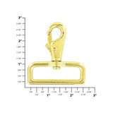 Ohio Travel Bag Swivel Snaps 2" Brass, Lever Swivel Snap Hook, Zinc Alloy, #P-2027-BP P-2027-BP