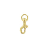 3/8" Brass, Bolt Swivel Snap Hook, Solid brass