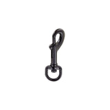 3/8" Matte Black, Bolt Swivel Snap Hook, Zinc Alloy