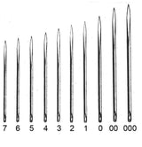 Ohio Travel Bag Tools Size 3, C.S Osborne 3 Cornered Point Glover Needle, #T-518-3 T-518-3