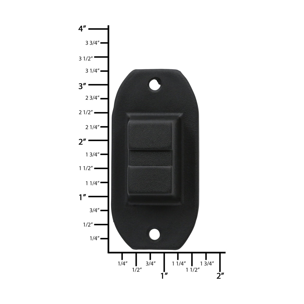 Ohio Travel Bag Wheels & Feet 1 1/4" Black, Bottom Stud, Plastic, #L-3150 L-3150
