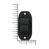 Ohio Travel Bag Wheels & Feet 1 1/4" Black, Bottom Stud, Plastic, #L-3150 L-3150