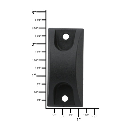 Ohio Travel Bag Wheels & Feet 2 3/8" Black, Bottom Stud, Plastic, #L-2066 L-2066
