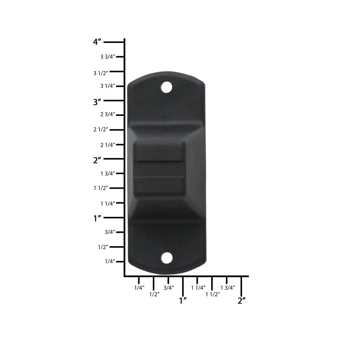 Ohio Travel Bag Wheels & Feet 2" Black, Bottom Stud, Plastic, #L-2282 L-2282