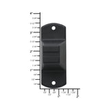 Ohio Travel Bag Wheels & Feet 2" Black, Bottom Stud, Plastic, #L-2282 L-2282