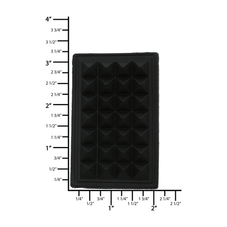 Ohio Travel Bag Wheels & Feet 2" Black, Sewable Bottom Stud, Rubber, #L-3034 L-3034