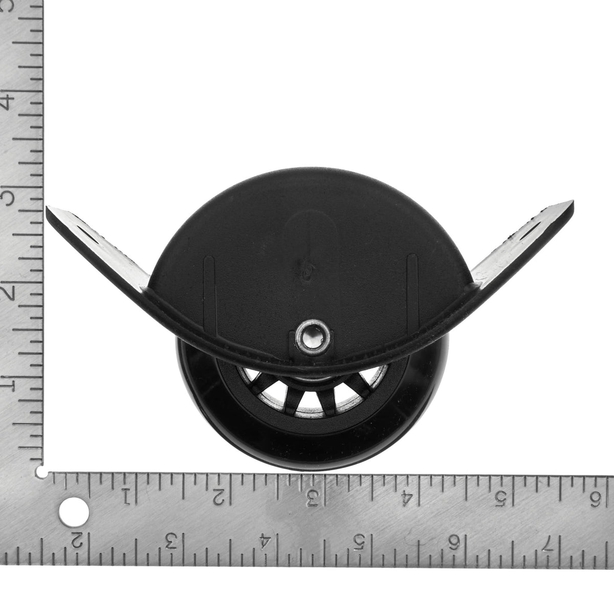 Ohio Travel Bag Wheels & Feet 3" Black, Inline Skate Wheel w/ Housing, Plastic, #L-2139 L-2139