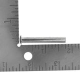 Ohio Travel Bag Wheels & Feet 44mm Nickel, Wheel Axle, Steel, #L-3807 L-3807