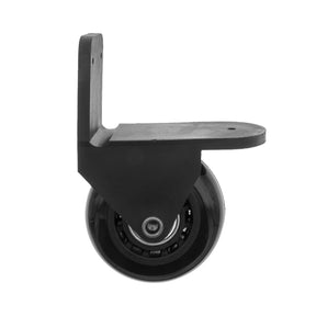 Ohio Travel Bag Wheels & Feet 60mm Black, Inline Skate Wheel with Housing, Plastic, #L-3666 L-3666
