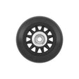 Ohio Travel Bag Wheels & Feet 68mm Black, Luggage Wheel with Flat Bearing, Plastic, #L-3799 L-3799