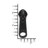 Ohio Travel Bag Zippers #10 Black, YKK, Long Tab Non-Lock Reversible, Zinc Alloy, #10C-2-BLK 10C-2-BLK
