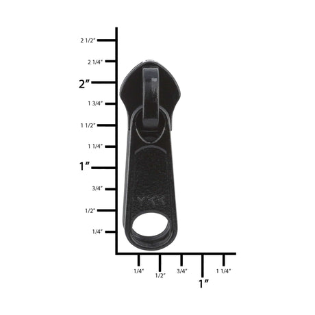 Ohio Travel Bag Zippers #10 Black, YKK, Long Tab Non-Lock Reversible, Zinc Alloy, #10C-2-BLK 10C-2-BLK