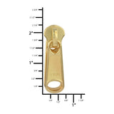 Ohio Travel Bag Zippers #10 Brass, YKK Long Tab Revers Notch Lock Slider, Zinc, #10M-1-BP 10M-1-BP