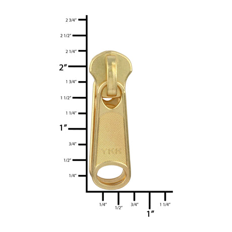 Ohio Travel Bag Zippers #10 Brass, YKK Long Tab Revers Notch Lock Slider, Zinc, #10M-1-BP 10M-1-BP