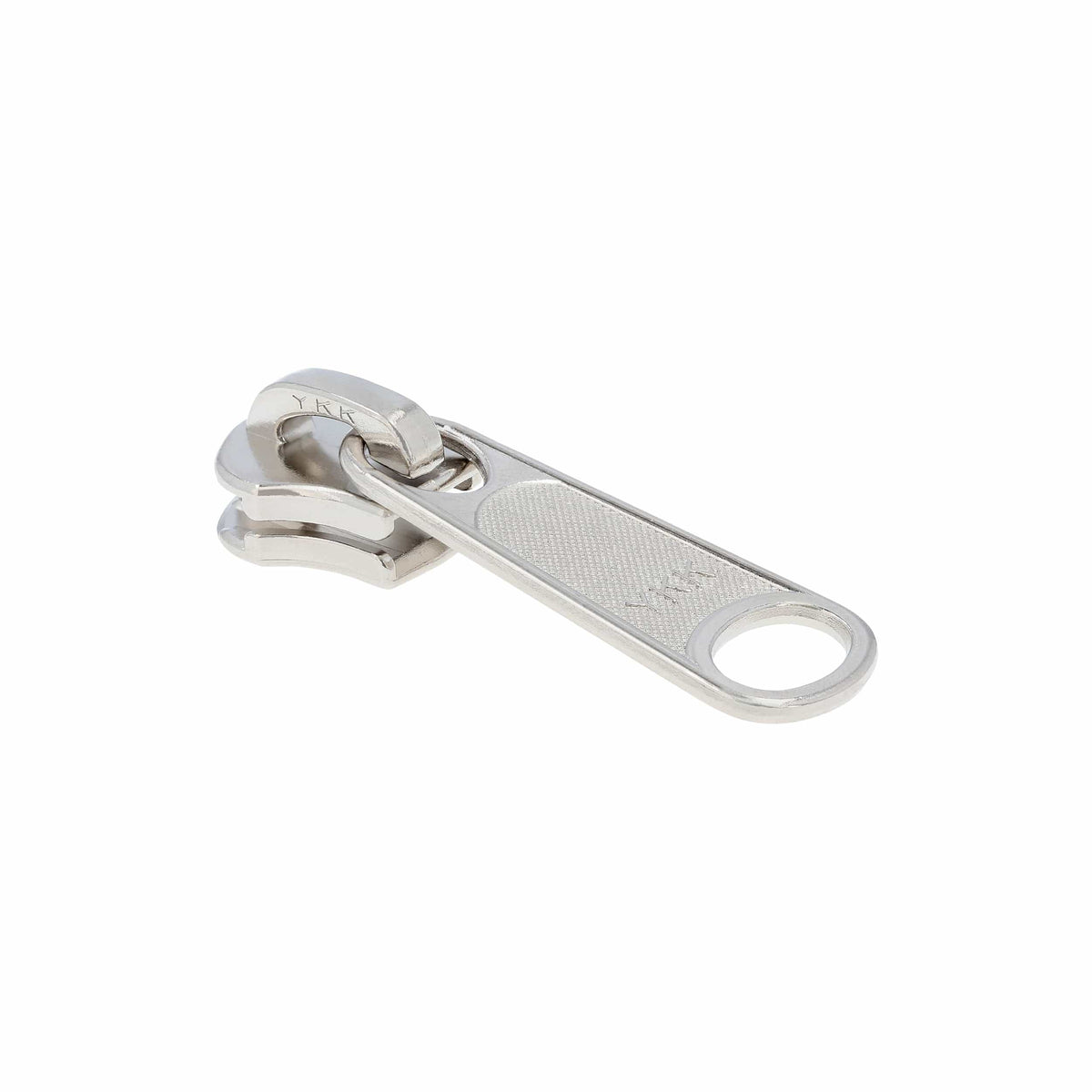 Ohio Travel Bag Zippers #10 Nickel, YKK Long Tab Semi-Swivel Slider, Zinc Alloy, #10M-2-NP 10M-2-NP