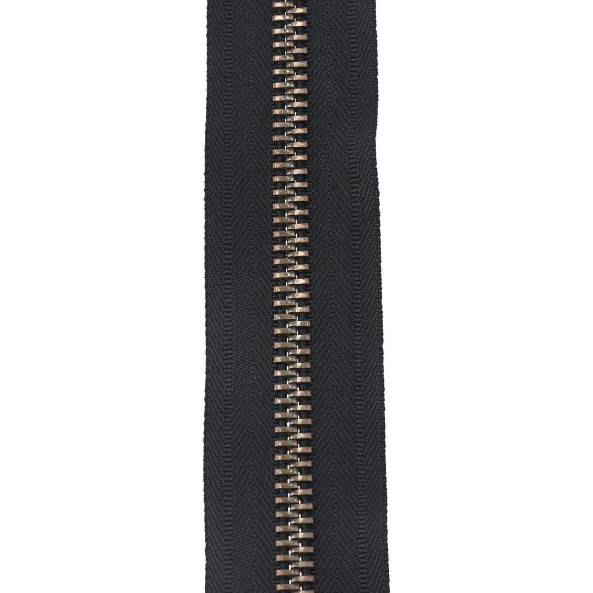Ohio Travel Bag Zippers 24" Black with Antique Brass, Bomber Jacket, Metal, #9BJ-24-BLK-ANT 9BJ-24-BLK-ANT