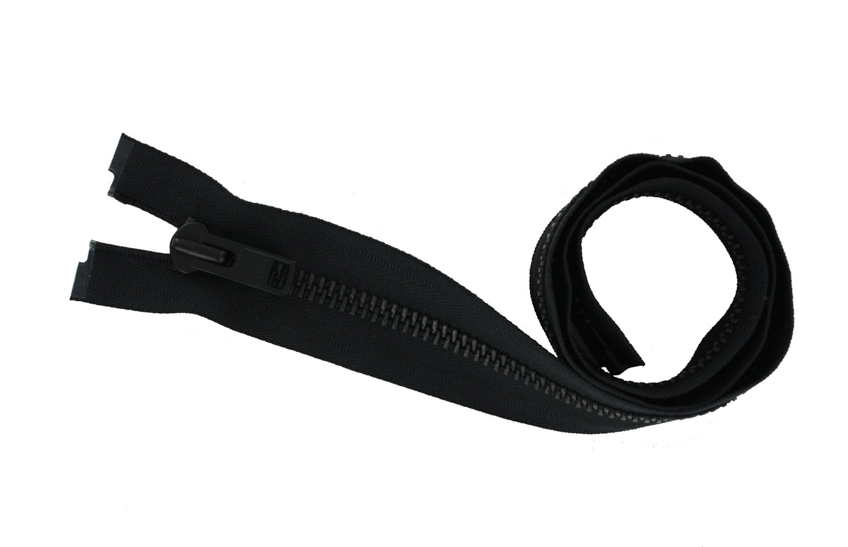 Ohio Travel Bag Zippers 24" Black with Black Oxide, Bomber Jacket, Metal, #9BJ-24-BLK-OX 9BJ-24-BLK-OX