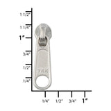 Ohio Travel Bag Zippers #3 Nickel, YKK Long Tab Swivel Slider, Zinc Alloy, #3C-2-NP 3C-2-NP