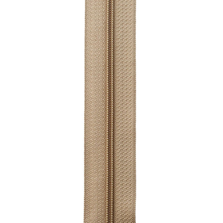 Ohio Travel Bag Zippers #4.5 Beige, YKK Coil Zipper Chain, Zinc Alloy, #4.5C-BGE 4.5C-BGE