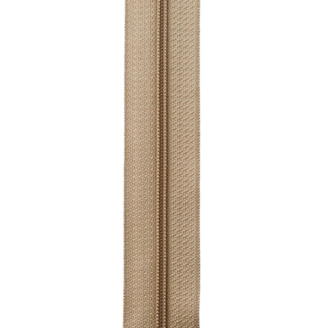 Ohio Travel Bag Zippers #4.5 Beige, YKK Coil Zipper Chain, Zinc Alloy, #4.5C-BGE 4.5C-BGE