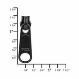Ohio Travel Bag Zippers #4.5 Black, YKK Long Tab Swivel Slider, Zinc Alloy, #4.5C-1-BLK 4.5C-1-BLK