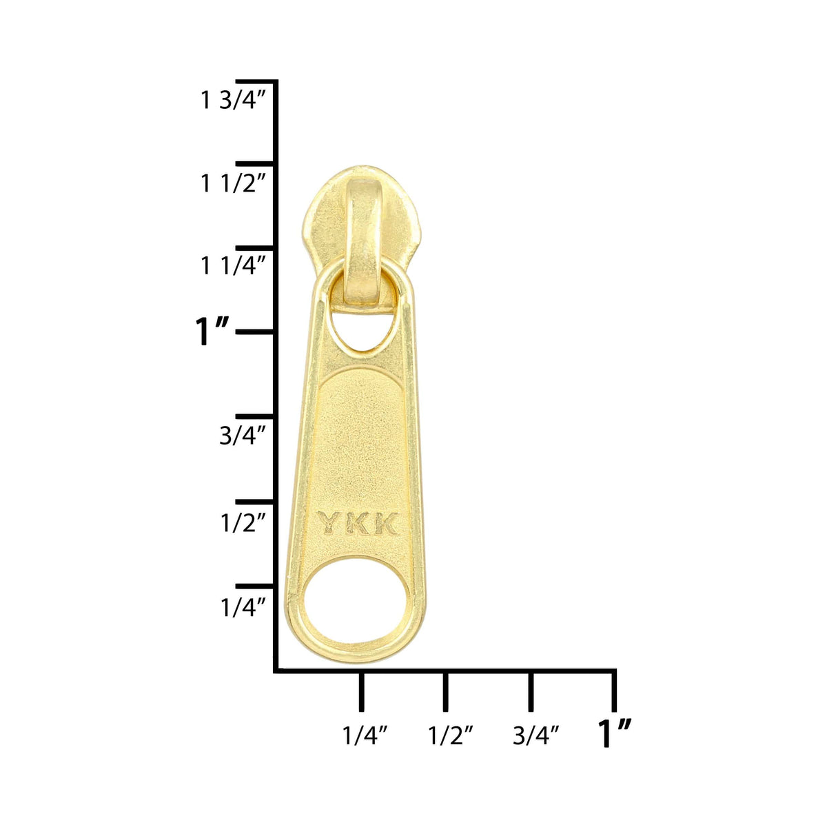 Ohio Travel Bag Zippers #4.5 Brass, YKK Long Tab Swivel Slider, Zinc Alloy, #4.5C-1-BP 4.5C-1-BP