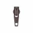 Ohio Travel Bag Zippers #4.5 Brown, YKK Long Tab Swivel Slider, Zinc Alloy, #4.5C-1-BRO 4.5C-1-BRO
